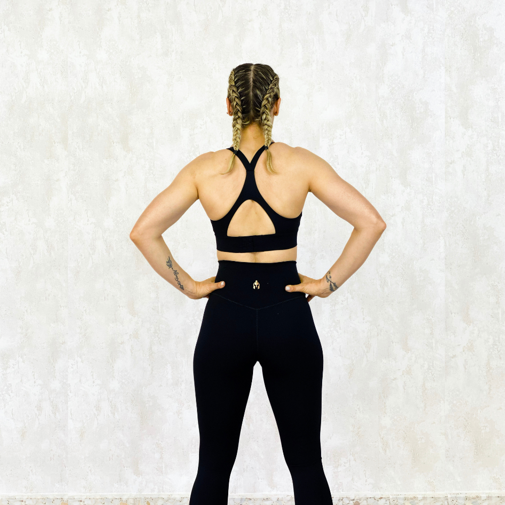 Legging compresivo negro sujeccion alta mujer deporte Legging compresivo negro sujeccion alta mujer deporte