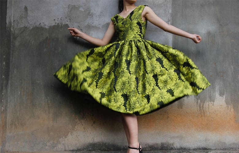 Vestidos de tela jacquard Beautys