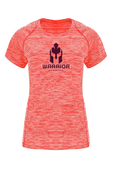 Camiseta coral jaspeada logo vino