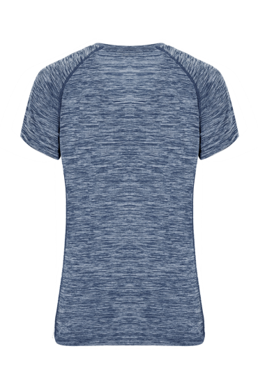 Camiseta marino jaspeada espalda