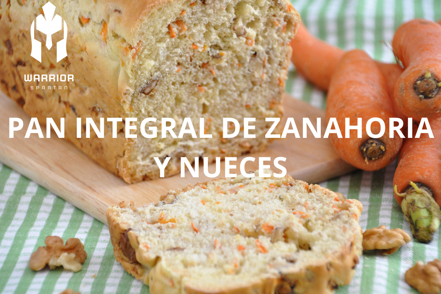 Pan integral de zanahoria y nueces